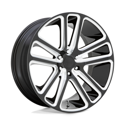 DUB 1PC - DUB Wheels S255 FLEX 22x9.5 6x5.5 25mm Gloss Black/Milled S255229584+25