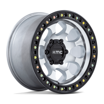 KMC - KMC Wheels KM550 RIOT SBL 17x8.5 5x5.0 10mm Machined/Black KM550DB17855010