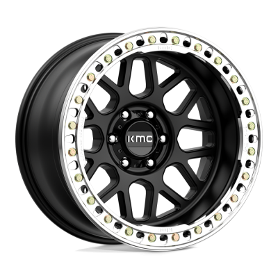 KMC - KMC Wheels KM235 GRENADE CRAWL BEADLOCK 20x10 6x5.5 -48mm Black KM23521060748N