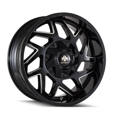 Mayhem - Mayhem Wheels 8106 Hatchet 20x9 8x6.5/170 0mm Gloss Black/Milled 8106-2976BM