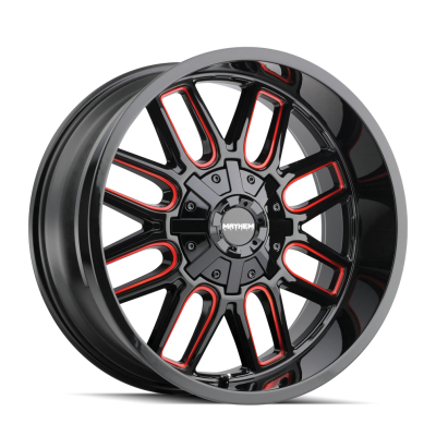 Mayhem - Mayhem Wheels 8107 Cogent 17x9 6x5.5/135 -12mm Black/Prism Red 8107-7937BTR