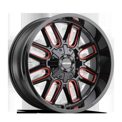 Mayhem - Mayhem Wheels 8107 Cogent 18x9 8x170 0mm Gloss Black/Prism Red 8107-8970BTR