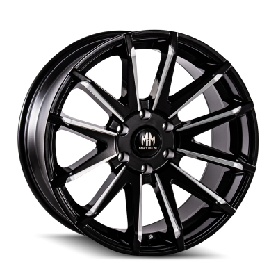 Mayhem - Mayhem Wheels 8109 Crossfire 20x9 6x135 25mm Gloss Black/Milled 8109-2936BM25