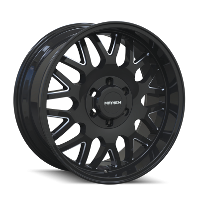 Mayhem - Mayhem Wheels 8110 Tripwire 20x10 6x135 -19mm Gloss Black/Milled 8110-2136BM