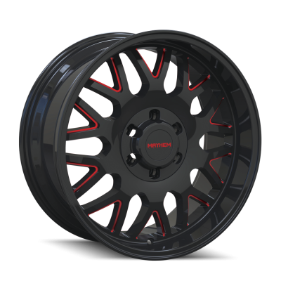 Mayhem - Mayhem Wheels 8110 Tripwire 20x9 8x170 0mm Gloss Black/Prism Red 8110-2970BTR