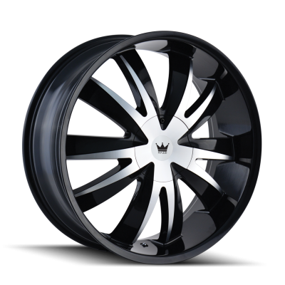 Mazzi Wheels - Mazzi Wheels 337 Edge 22x8.5 5x112/120 35mm Gloss Black/Machined 337-22809B