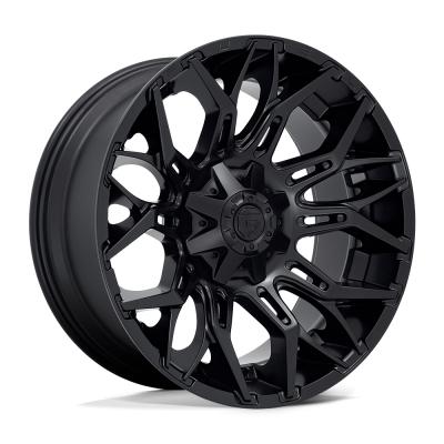 Fuel 1PC - Fuel Off Road D77222001747 D772 Twitch 22x10 8x170 -18mm Blackout