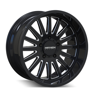 Mayhem - Mayhem Wheels 8114 Utopia 20x9 8x6.5 0mm Gloss Black/Milled 8114-2981BM