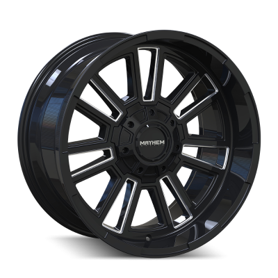Mayhem - Mayhem Wheels 8115 Apollo 20x10 8x170 -19mm Gloss Black/Milled 8115-2170BM