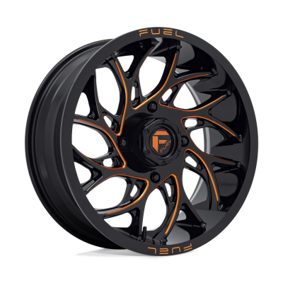 Fuel UTV - Fuel Off Road D780 RUNNER UTV 18x7 4x156 13mm Gloss Black/Orange D7801870A544