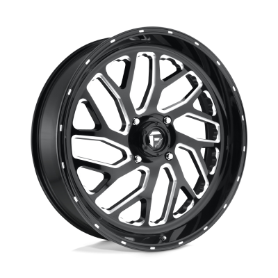 Fuel UTV - Fuel Off Road D581 TRITON 24x7 4x137 13mm Gloss Black/Milled D5812470A644