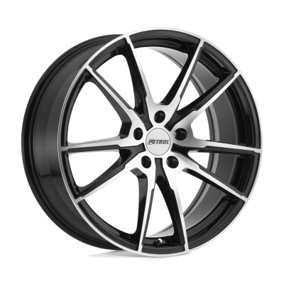 Petrol - Petrol Wheels P0A 17x8 5x112 32mm Black/Machined 1780P0A325112B72