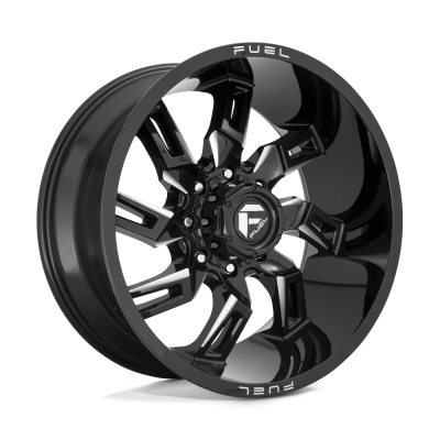 Fuel 1PC - Fuel Off Road D747 LOCKDOWN 20x10 6x135 -18mm Gloss Black/Milled D74720008947