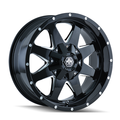 Mayhem - Mayhem Wheels 8040 Tank 20x9 5x4.5/5.0 -12mm Black/Machined 8040-2956B