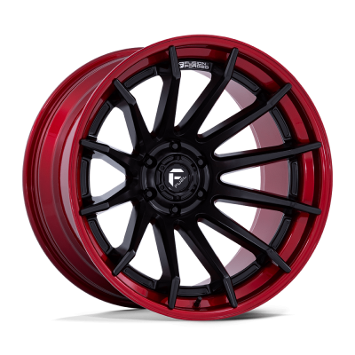 Fuel 1PC - Fuel Off Road FC403 BURN 20x10 5x5.0 -18mm Matte Black/Red FC403MQ20105018N