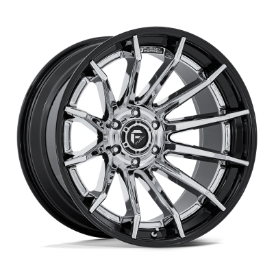 Fuel 1PC - Fuel Off Road FC403 BURN 20x10 5x5.0 -18mm Chrome/Gloss Black FC403PB20105018N