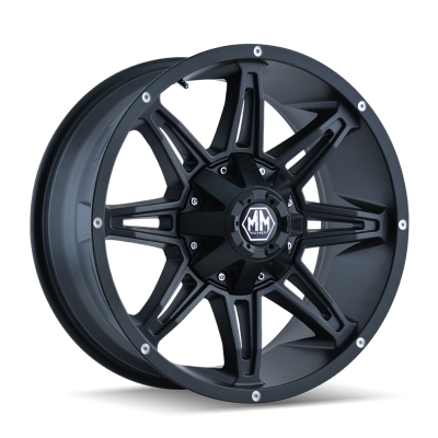 Mayhem - Mayhem Wheels 8090 Rampage 17x9 5x4.5/5.0 -12mm Matte Black 8090-7956MB