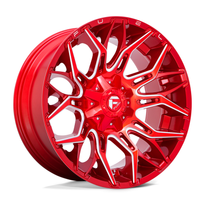 Fuel 1PC - Fuel Off Road D771 TWITCH 22x10 8x180 -18mm Candy Red/Milled D77122001847