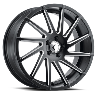 Kraze Wheels - Kraze Wheels KR181 Spinner 20x8.5 5x112 40mm Satin Black/Milled KR181-2845M40