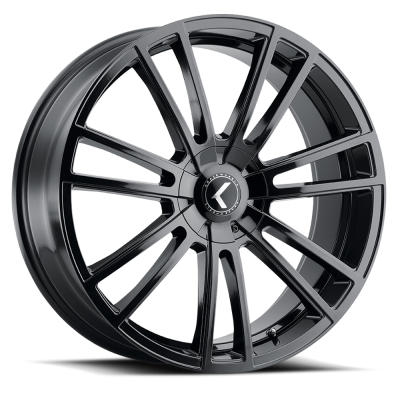 Kraze Wheels - Kraze Wheels KR190 Lusso 22x8.5 5x112 38mm Gloss Black/Machined KR190-22845BM38
