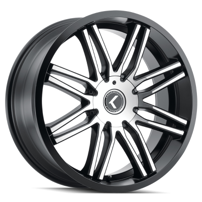Kraze Wheels - Kraze Wheels KR194 Cosmos 17x8 5x120 38mm Gloss Black/Machined KR194-7812BM38
