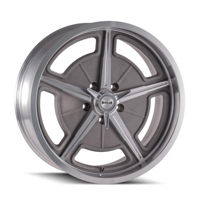 Ridler Wheels - Ridler Wheels 605 Series 20x10 5x4.5 0mm Cast Silver/Machined 605-2165GM
