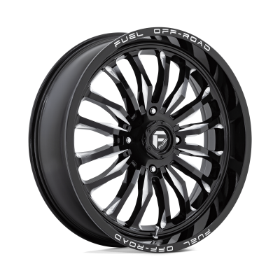 Fuel UTV - Fuel Off Road D821 ARC UTV 22x7 4x156 13mm Gloss Black/Milled D8212270A544