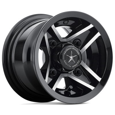 Fairway Alloys - Fairway Alloys FA127 DIVOT 8x7 4x4.0 0mm Gloss Black/Machined FA-127-M