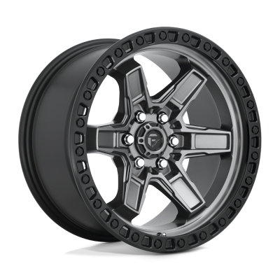 Fuel 1PC - Fuel Off Road D69817908755 D698 KICKER 17x9 6x4.5 12mm Matte Gunmetal/Black