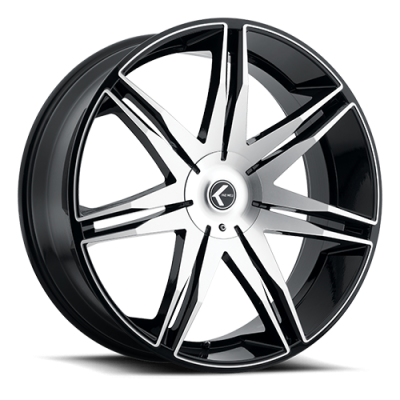 Kraze Wheels - Kraze Wheels KR195 Milano 18x8 5x115 40mm Satin Black KR195-8864B40
