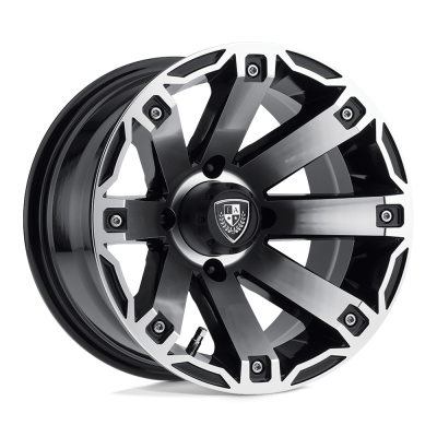 Fairway Alloys - Fairway Alloys FA143 RAGE 12x7 4x4.0 -47mm Machined/Black FA-143-M