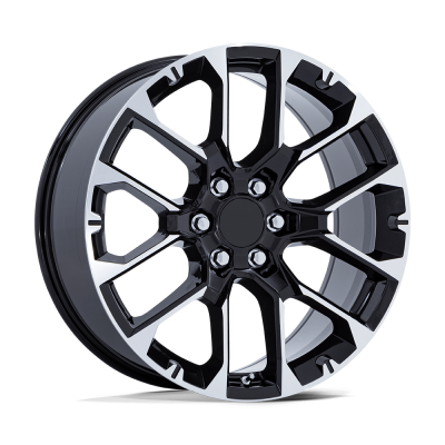Performance Replicas - Performance Replicas PR224 22x9 6x5.5 28mm Gloss Black/Machined 224BM-2295828