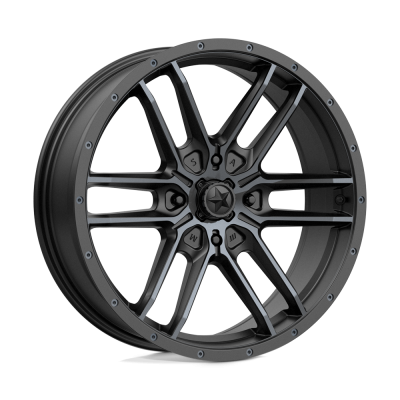 MSA Offroad Wheels - MSA Wheels M43 FANG 20x7 4x137 10mm Satin Black M43-020737