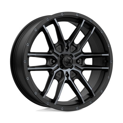 MSA Offroad Wheels - MSA Wheels M43 FANG 18x7 4x137 10mm Satin Black M43-08737