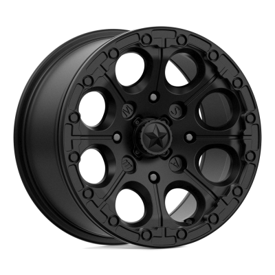 MSA Offroad Wheels - MSA Wheels M44 CANNON BEADLOCK 14x7 4x137 10mm Satin Black M44-04737