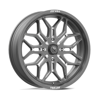MSA Offroad Wheels - MSA Wheels M47 SNIPER 18x7 4x156 10mm Gunmetal/Milled MA047AX18704410