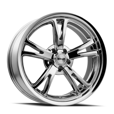 Ridler Wheels - Ridler Wheels 606 Series 17x8 5x4.75 0mm Chrome 606-7861C