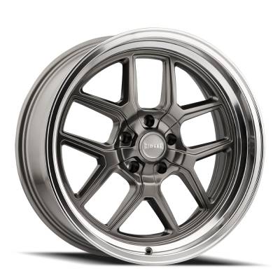 Ridler Wheels - Ridler Wheels 610 Series 17x7 5x4.75 0mm Gloss Gray/Polished 610-7761G