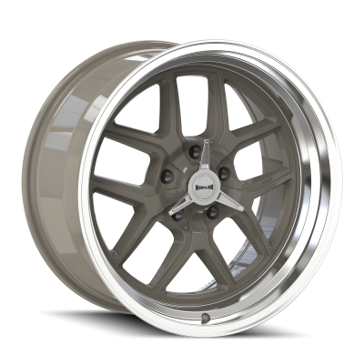 Ridler Wheels - Ridler Wheels 610 Series 17x8 5x5.0 0mm Gloss Gray/Polished 610-7873G