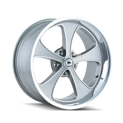 Ridler Wheels - Ridler Wheels 645 Series 17x8 5x4.75 0mm Matte Gray/Machined 645-7861GP