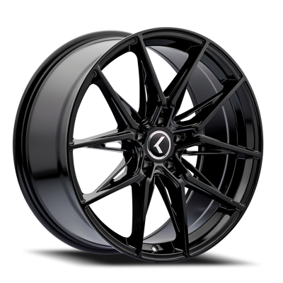 Kraze Wheels - Kraze Wheels KR143 Epic 22x9.5 5x115/120 18mm Black/Machined KR143-22918BM18