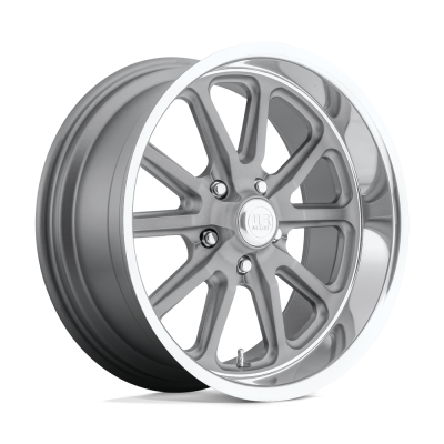 US Mag 1PC - US Mag Wheels U111 RAMBLER 15x7 5x4.75 1mm Matte Gray/Diamond Cut U11115706140