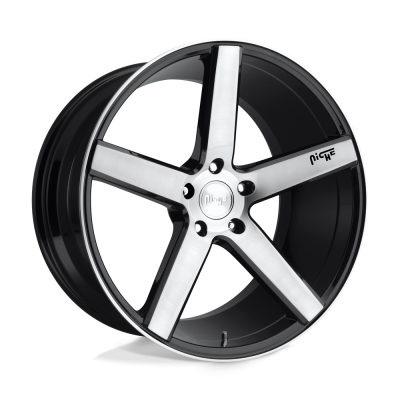 Niche 1PC - Niche Wheels M124 MILAN 18x8 5x4.5 40mm Gloss Black/Brushed M124188065+40