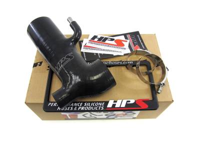HPS Performance - HPS 57-1294-BLK Black Air Intake Kit Post MAF Hose for 13-20 Subaru BRZ