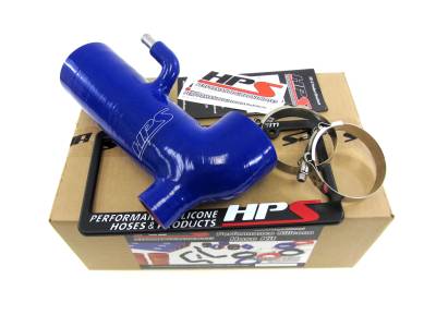 HPS Performance - HPS 57-1294-BLUE Blue Air Intake Kit Post MAF Hose for 13-20 Subaru BRZ