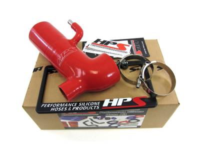 HPS Performance - HPS 57-1294-RED Red Air Intake Kit Post MAF Hose for 13-20 Subaru BRZ