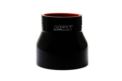 HPS Performance - HPS HTSR-150-175-BLK 1.5" To 1.75" 38mm-45mm ID Reducer Coupler Hose Black 3"