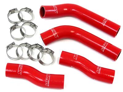 HPS Performance - HPS 57-1315 Red Red Radiator Hose Kit for 90-99 Toyota MR2 3SGTE Turbo
