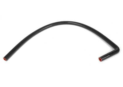 HPS Performance - HPS HTSEC90-025-L5x48-BLK 1/4" 6.5mm ID Elbow Coupler Hose Black 5"x48" 90-DEG