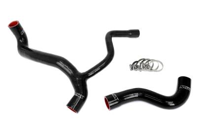 HPS Performance - HPS 57-2040-BLK Black Radiator Coolant Hose Kit for 86-87 Mercedes-Benz 190E